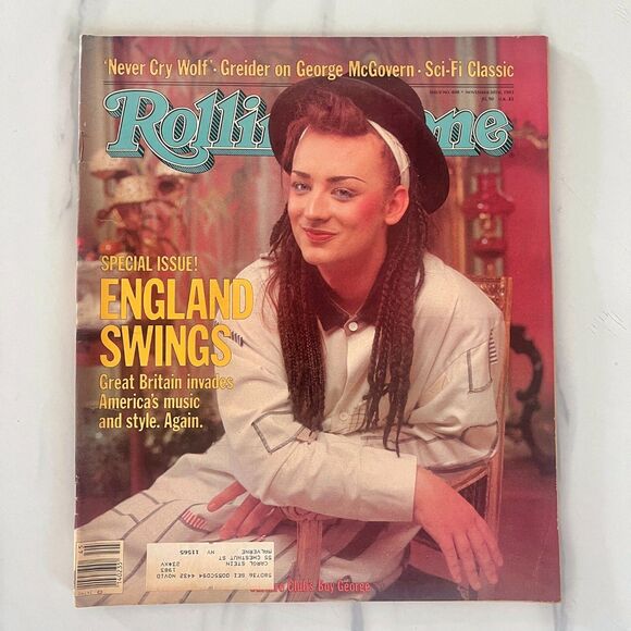 Boy George England Swings!- 80's Rolling Stone Magazine 1983- Special Issue #408 - Picture 1 of 4